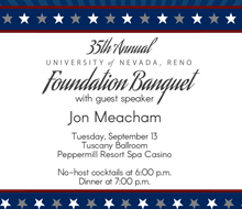 2016 Foundation Banquet Invitation